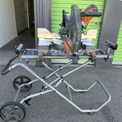 Rigid Miter Saw With Stand 