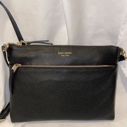 New Kate Spade Cross Body Handbag Purse Black