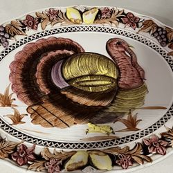 Large , Turkey Oval Serving Platter