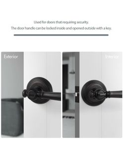 ✨ Oil Rubbed Bronze Privacy Door Lever – Antique Style (New)