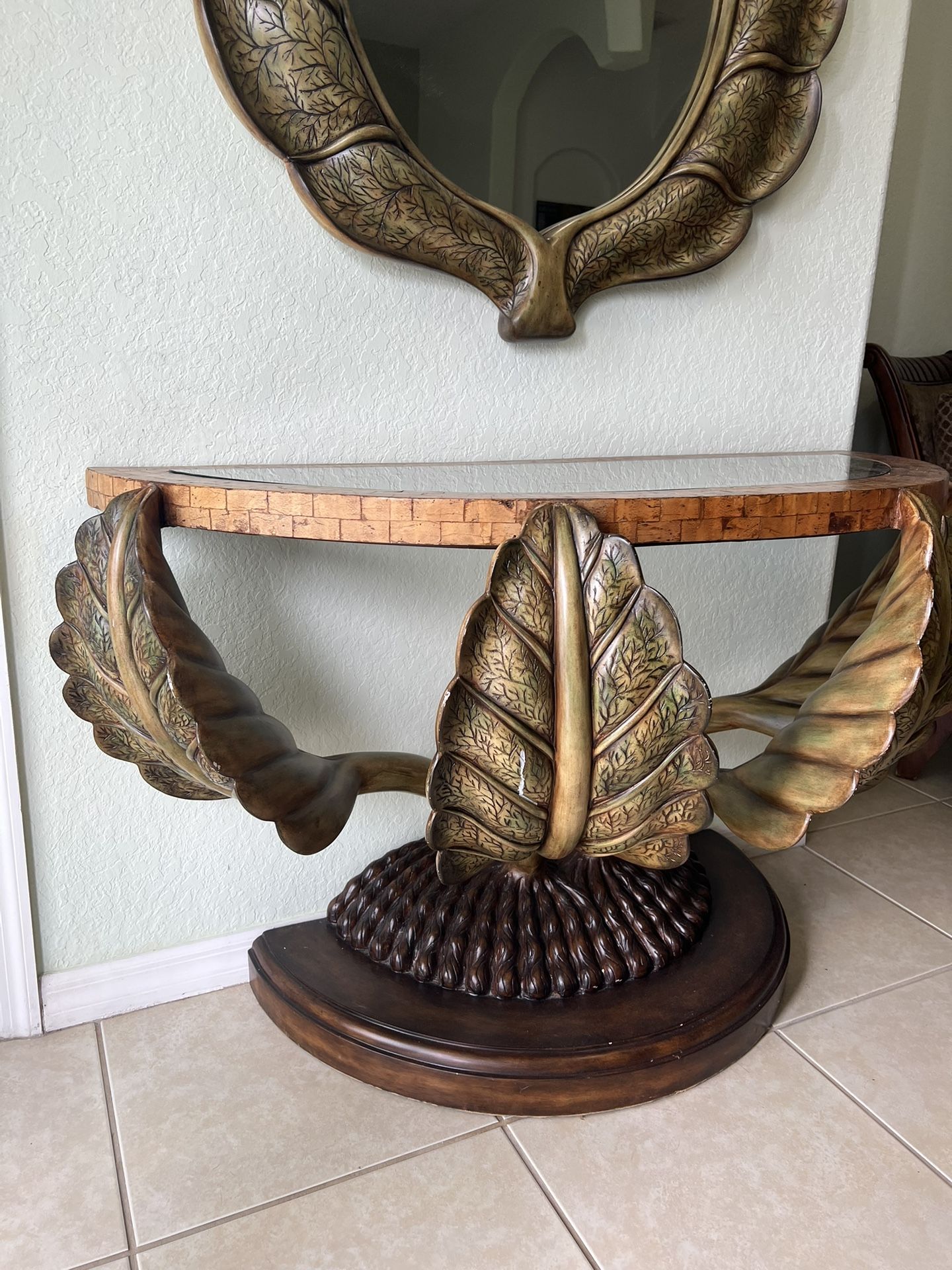 Tropical Console Table
