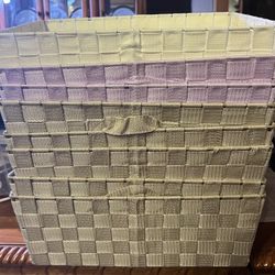 8 Fabric Baskets 