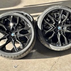 22x9.5 22x10.5 BMW X5M X6M X7M WHEELS RIMS TIRES X5 X6 X7 5x112 2019 & NEWER