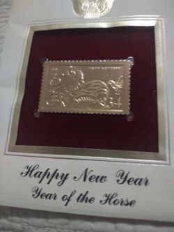 Stamp Happy New Year Horse Year.2002