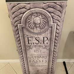 LIMITED EDITION ESP Tombstone guitar Case MINT condition!