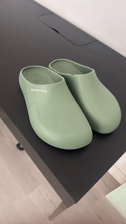 Balenciaga Mule Clogs Sage Green 8