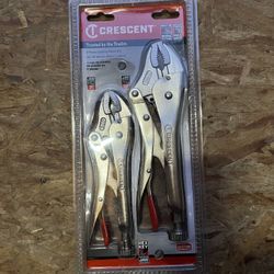 Crescent Locking/wire Cutter Plier Set