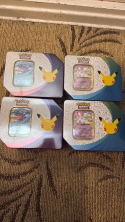 Pokémon TCG Celebrations Tin Set of 4