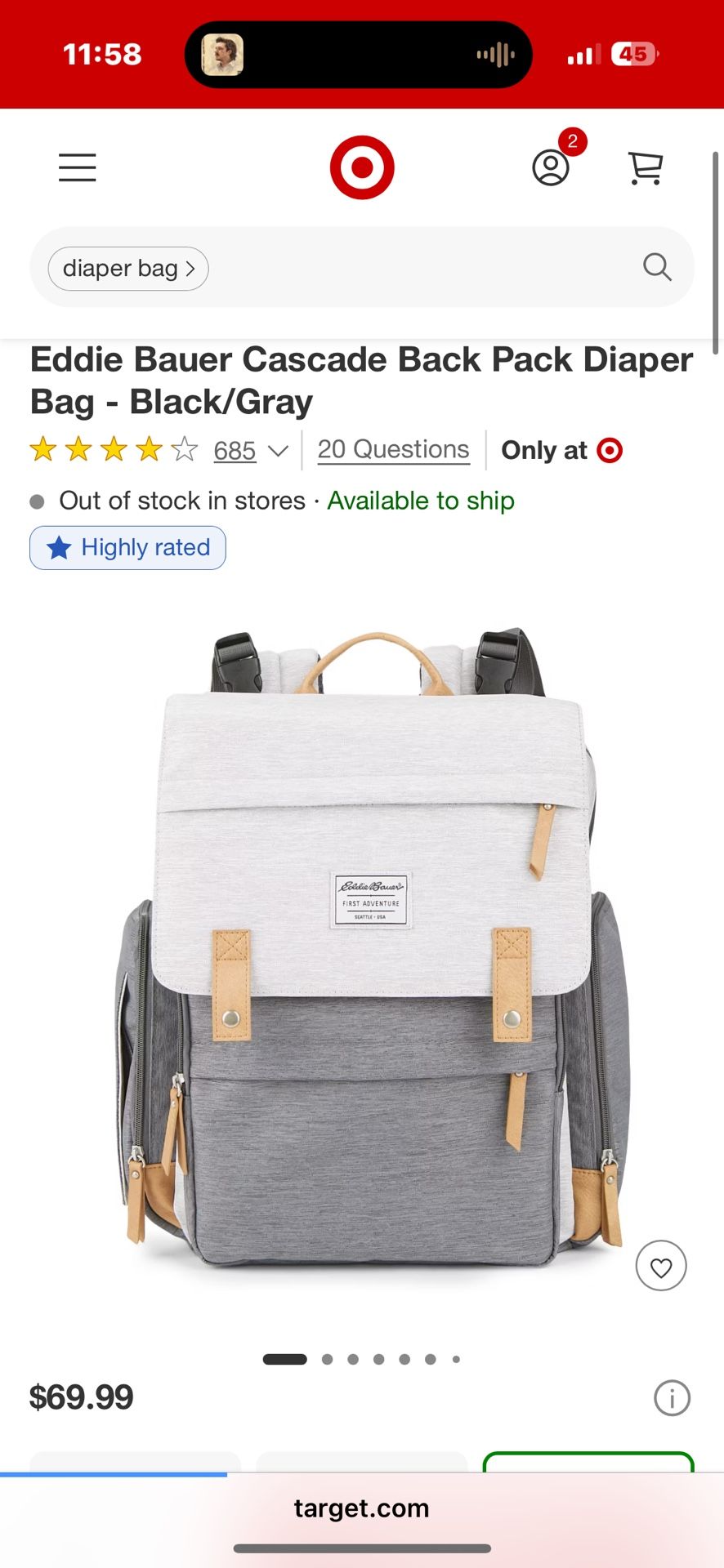 Gender Neutral Diaper Bag