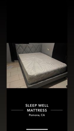Full size bed frame with mattress included