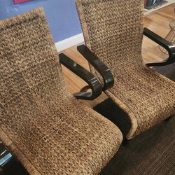 RATTAN Woven Sturdy Chairs