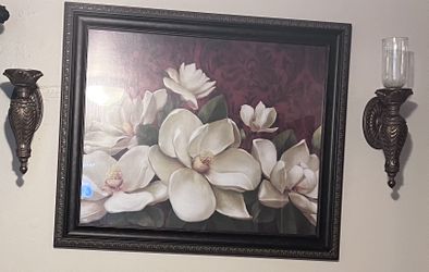 Big Magnolia Home Interior Frame With Two Sconce 