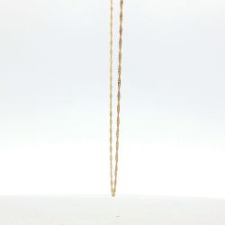 Ladies 14K Yellow Gold 15-inch Twisted Herringbone Style Necklace 11059501