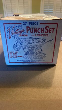 Vintage Punch Set-Anchorglass