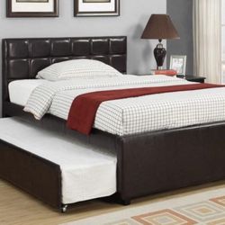 💎 Nueva, Full Size With Twin Trundle Bed with Both Mattresses Included 💎