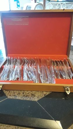 Rosewood & bronze antique tableware 24 piece