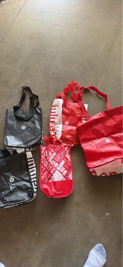 Lululemon Reusable Shopping Bags Lot of 5