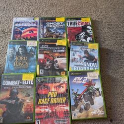 9- Original Xbox Games (( Sold As A Bundle)
