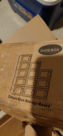 Shoe storage box 24 pack