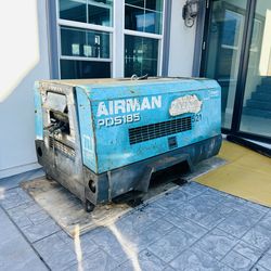 2006 Airman PDS185 Diesel portable Air Compressor CFM 185 PSI 100.  4500 hours