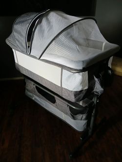 3 in 1 Baby Bassinet, Mobile Beside Crib