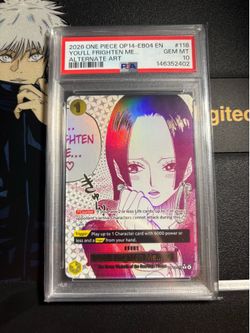 2026 One Piece Op14-118 You’ll Frighten Me Alternate Art PSA 10