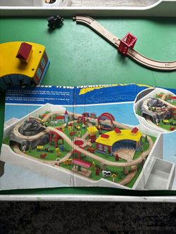 Wooden Train And Table