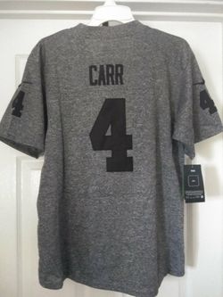 Raiders Women's Carr Gray Rare one of a kind jersey