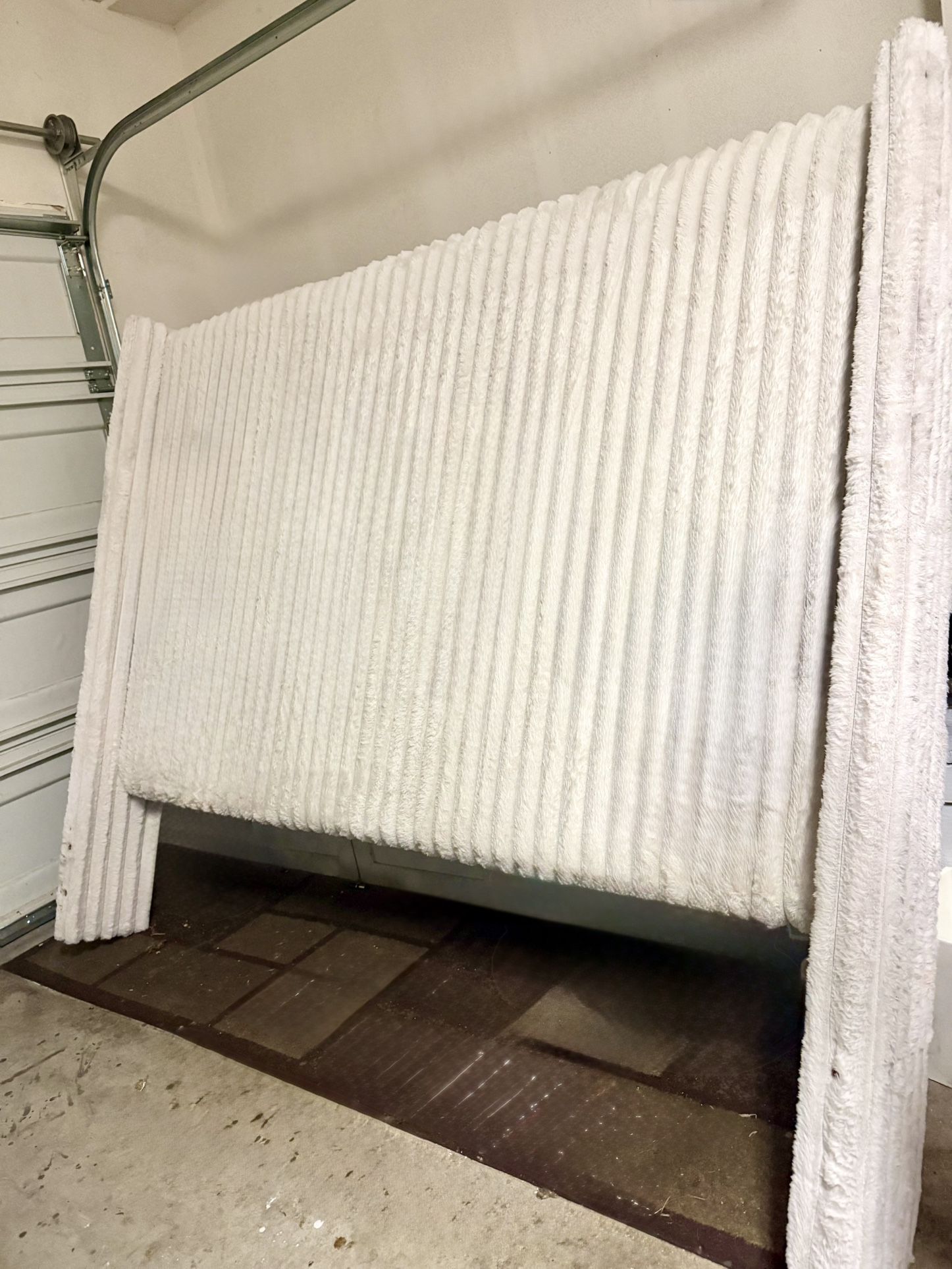 King Size Headboard Soft Fur-like Fabric