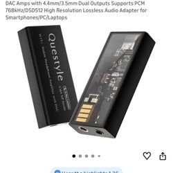 Questyle M15i Headphone Amplifier [MFi Certified] Portable USB C