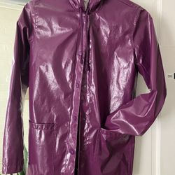 Teen To Ladies Size S Purple Raincoat