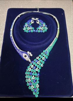 Peacock Necklace Set
