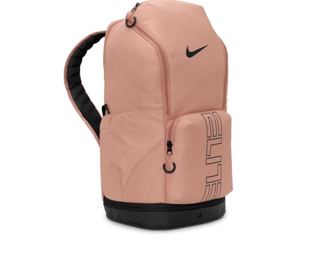 Nike Varsity Elite Backpack (32L) Rose Gold Black HM9965 688 NWT