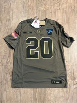 NWT Nike Detroit Lions Barry Sanders #20 Jersey Salute to Service Mens Size M