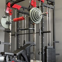 Smith Machine, Squat Rack, Bench Press, Fitness Equipment