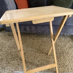 Foldable Wood TV Tray table