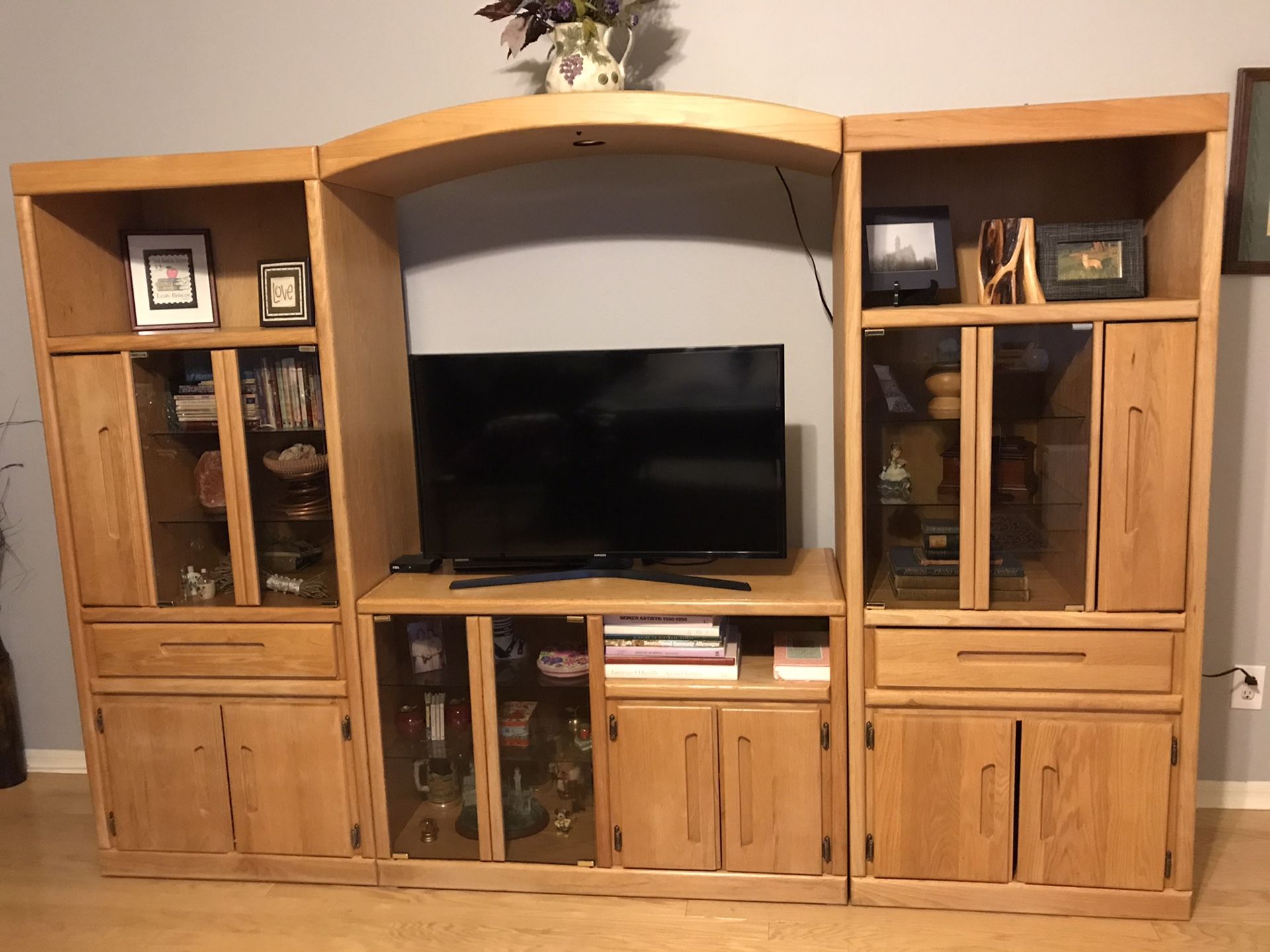 Oak Wall Unit