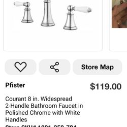 Widespread 2 Handle Bathroom Faucet