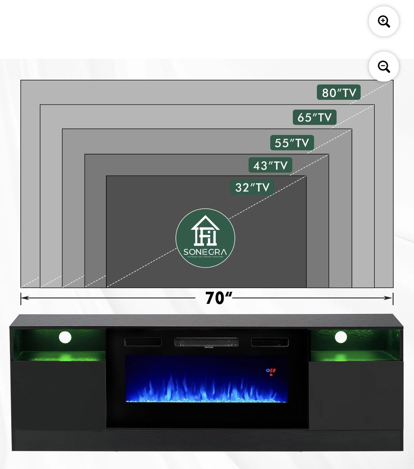 Electric Fireplace TV Stand