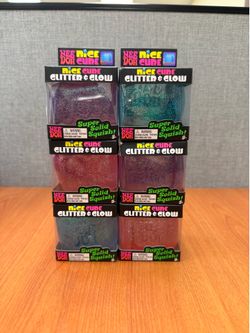 Needoh Squishy Cubes Glitter & Glow