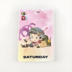 DesignerCon 2025 SATURDAY Badge Event Pass with Cartoon Artwork by Peach Monoko