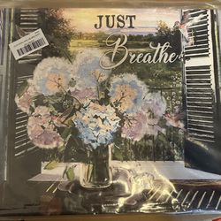 Country Flower Bathroom Wall Decor Just Breathe Wall Art Farmhouse Rustic Floral Hummingbird Pictures Canvas Painting Modern Artwork Home Decorations 