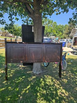 King size bed frame with drawers