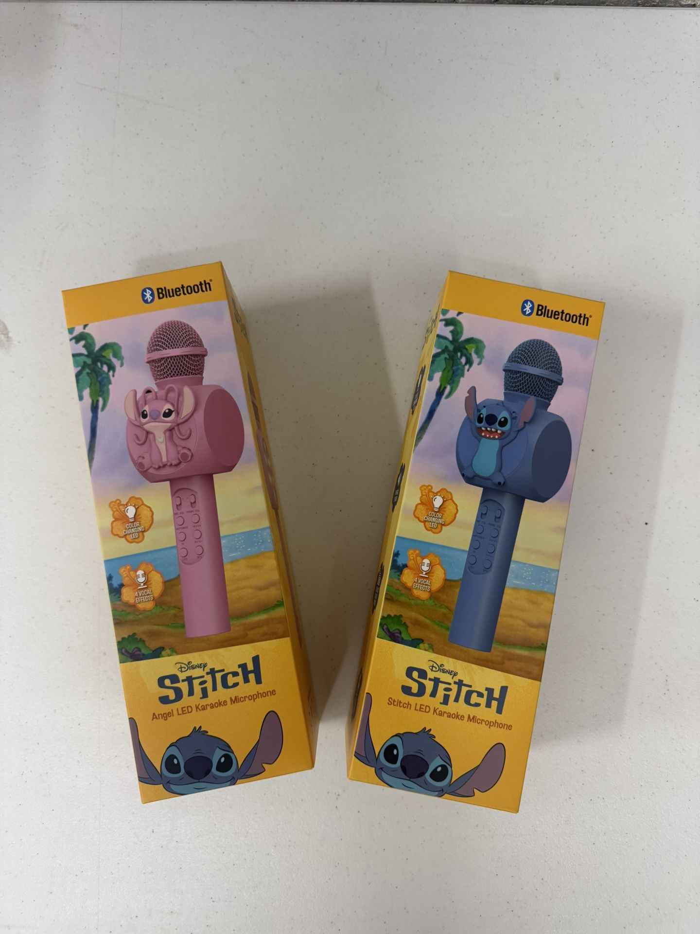 🔥Stitch Bluetooth LED Karaoke Microphone & Wireless Speaker USB Charging Blue🔥