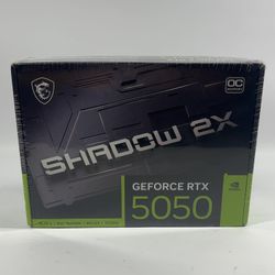 New MSI GeForce RTX 5050 SHADOW 2X OC 8GB GDDR6 Graphics Card 912-V538-018