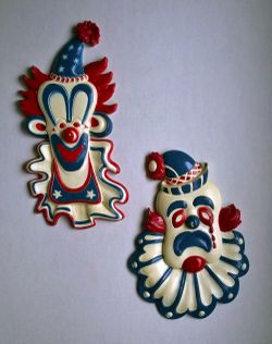 Moving, Must GO TODAY! • 1970's Vintage Home Decor Clowns - Made in the USA! 🇺🇸