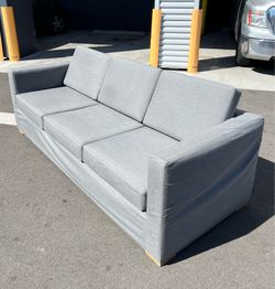 Modern contemporary custom grey sofa