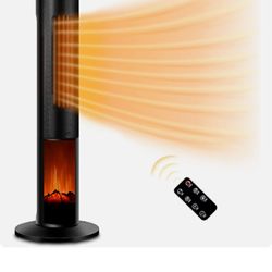 Electric Space Heater for Large Room - 36" Ceramic Tower Space Heater for Room H

