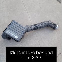 92-95 Honda Civic Eg Ej D16z6 Intake Box & Arm Oem Vtec