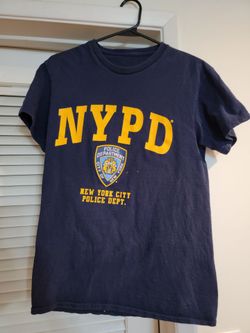 NYPD hat and adult small t-shirt